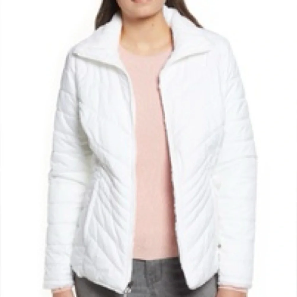 The North Face Reversible Puffer Winter Jacket White size Small - Picture 15 of 16